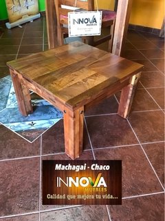 Mesa Ratona para living. Ratona 60x60cm. Algarrobo - comprar online