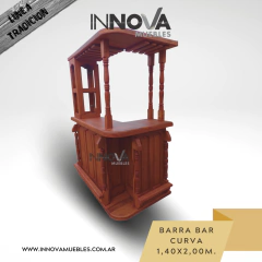 Barra bar con copero 100% Algarrobo en internet