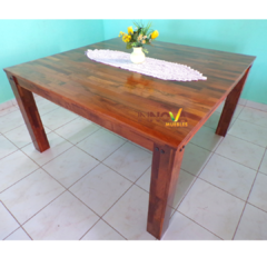 Mesa Alistonada 1,40x1,40 con 8 Sillas "Danissa". - tienda online