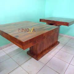Mesa Extensible de Algarrobo. De 1,60 a 2,00 m. en internet