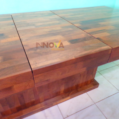 Mesa Extensible de Algarrobo. De 1,60 a 2,00 m. - INNOVA Muebles