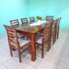Mesa Alistonada de 2.00 x 0.90 m. + 8 sillas "Lucia" - comprar online