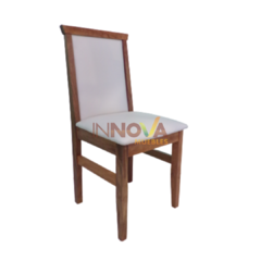 Mesa de Algarrobo Alistonada 3,00 x 1.10 m. con 12 sillas "Danissa" tapizadas - tienda online