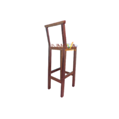 Taburete, Banqueta de madera. Tapizada. Algarrobo. Modelo "DANISSA" - comprar online