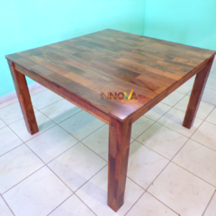 Mesa Alistonada de Algarrobo Cuadrada 1.20 x 1.20 m.