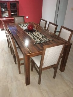Mesa "Diseño" 2,00x0,90m. con 8 sillas Danissa. - INNOVA Muebles