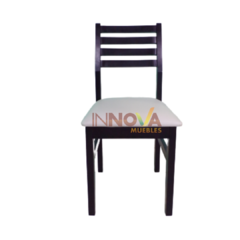 Imagen de Silla De Algarrobo Modelo "Giuliana". Silla De Comedor. Sillas tapizadas.