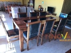 Mesa "Pradera" 2,00x0,90m. con 8 Sillas "Danissa" - INNOVA Muebles
