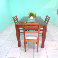 Mesa Pradera de 1.40 x 0.80 m. con 4 Sillas modelo Giuliana - INNOVA Muebles