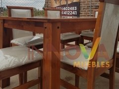 Mesa "Pradera" 1,60x0,90m. con 6 Sillas "Danissa". - tienda online