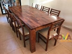 Mesa De Algarrobo. Mesa De Comedor 2,40 x 1,10m. Alistonada en internet