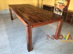Mesa De Algarrobo. Mesa De Comedor 2,40 x 1,10m. Alistonada - comprar online