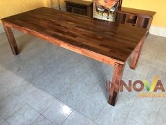 Mesa De Algarrobo. Mesa De Comedor 2,40 x 1,10m. Alistonada - INNOVA Muebles