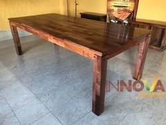Mesa De Algarrobo. Mesa De Comedor 2,40 x 1,10m. Alistonada - tienda online