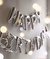 Globo metalizado Happy Birthday Plateado