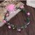 Vincha Tiara Flores Rosa