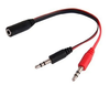 2 Cable Adaptador Audio Minipliug 3.5mm Hembra A Doble Macho