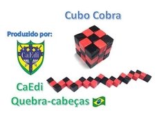 Quebra-cabeça de Madeira: Cubo Cobra