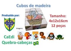 Quebra-cabeça Infantil: Cubos