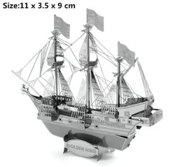 Quebra-cabeça 3D em Metal: Golden Hind