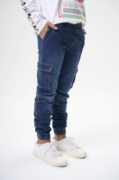 JEAN CARGO AZUL MARINO - comprar online