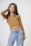 TOP CON TIRAS CAMEL