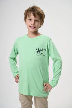 REMERA TIME TO PLAY VERDE