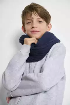 CUELLO DOBLE AZUL MARINO