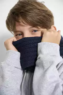 CUELLO DOBLE AZUL MARINO - comprar online