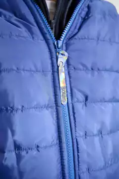 CAMPERA ABRIGADA IMPERMEABLE AZUL FRANCIA - comprar online