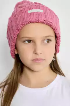 GORRO CON POMPOM ROSA - comprar online