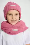 CUELLO DOBLE TEJIDO ROSA