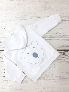 Campera blanca con osito - comprar online