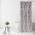 Cortina de baño teflon estampada con ganchos - Etiqueta Blanca - Sabanas - Toallas - Frazadas - Venta Mayorista