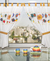 Cortina Tropical Estampada Cocina Dina Gerade