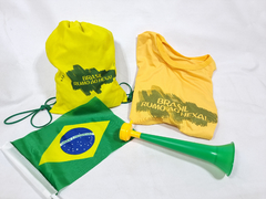 Kit torcedor uniformizado - Brinde e lembrancinhas para a copa do Mundo Brasil