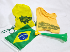 Kit torcedor uniformizado - Brinde e lembrancinhas para a copa do Mundo Brasil na internet