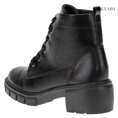 Bota Coturno Feminina Tratorada - Preta - Avexada Boutique