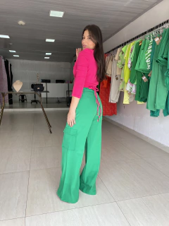 Cropped Elisa Alfaiataria Cor: Pink (P/M) - comprar online