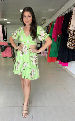 Vestido Isadora Floral Verde na internet