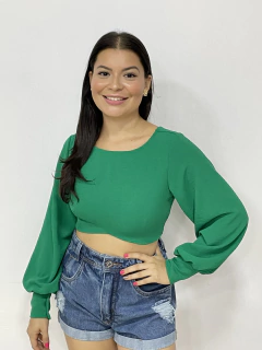 Cropped Manga Longa Keyla - loja online