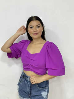 Cropped Emily Com Manga Babao Duplo - Avexada Boutique