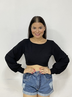 Cropped Manga Longa Keyla - comprar online