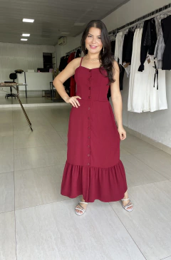 Vestido Melissa com Botões Frontal