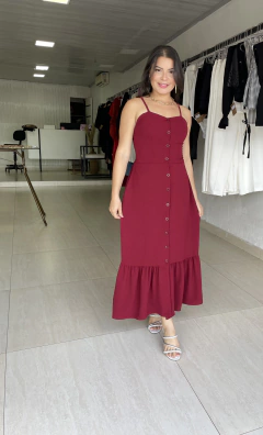 Vestido Melissa com Botões Frontal