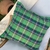 Almohadon Cuadros verde + violeta - comprar online