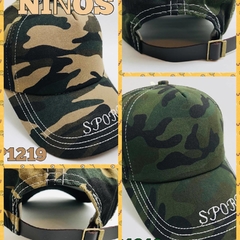 GORRA CAMUFLADA CON PESPUNTE Y BORDADO - comprar online