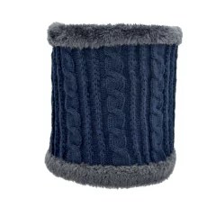 CUELLO TEJIDO FORRADO CON PIEL