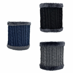 CUELLO TEJIDO FORRADO CON PIEL - comprar online