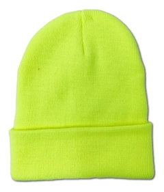 GORRO LANA DOBLE FLUO.
